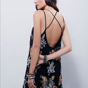 Free People Gilded Floral Dress